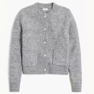 NWT J. Crew Gray Women's Cardigan Sweater Jewel Buttons